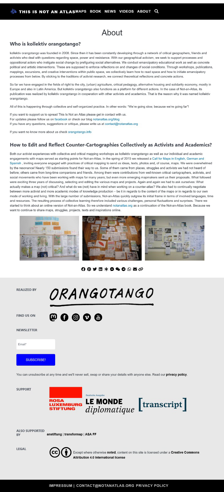 La página una vez agregado ese CSS.